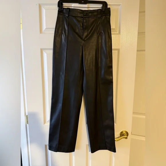 zara faux leather pants size small - Picture 4 of 6